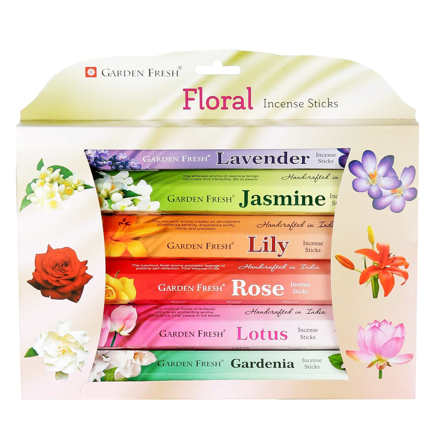 Floral incense gift box