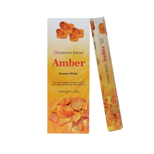 Amber Hexagon Incense sticks