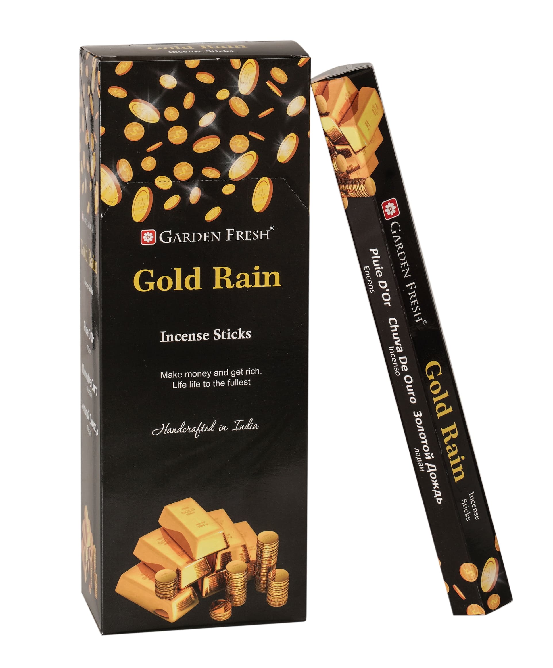 Gold Rain Hexagon Incense sticks – Garden Fresh Incense Store