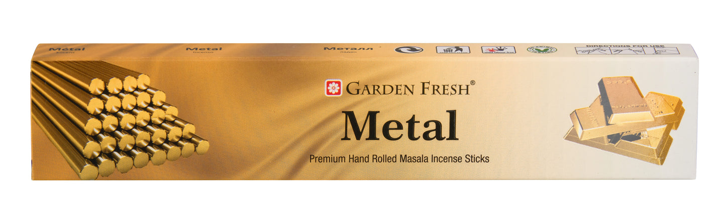 Metal masala incense sticks